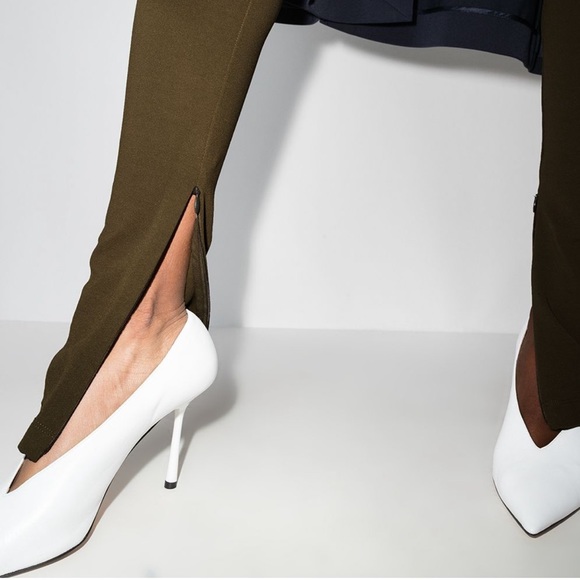 Wardrobe.NYC Split Hem Olive Leggings - Picture 5 of 5